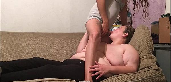  Hot mom gets a unwanted surprise cum facial after saying she hate facial